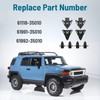 Moulding Clip 8pcs Front Fender Upper Panel Retainer Kit Fit