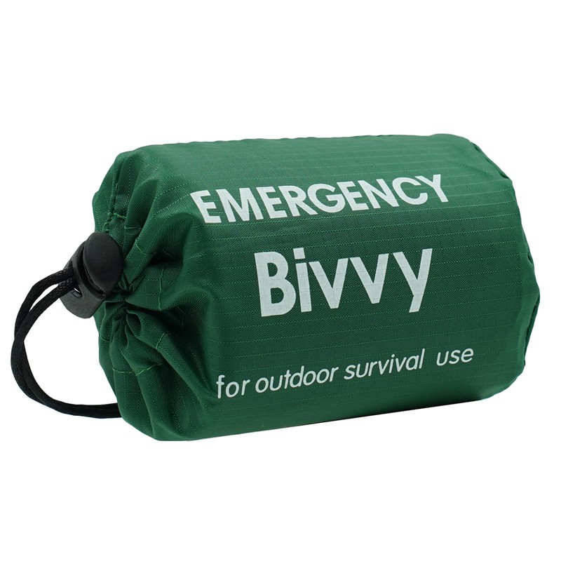 Green Bivy Bags 90 x 200 cm All Weather Emergency