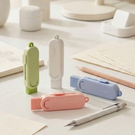 Delhi Nusign Pastel Sliding Eraser Refill Set White / 누사인 파스텔 슬라이딩 지우개 리필세트 화이트