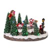 Kurt S. Adler Battery-Operated LED Musical Snowman Ice Rink Table