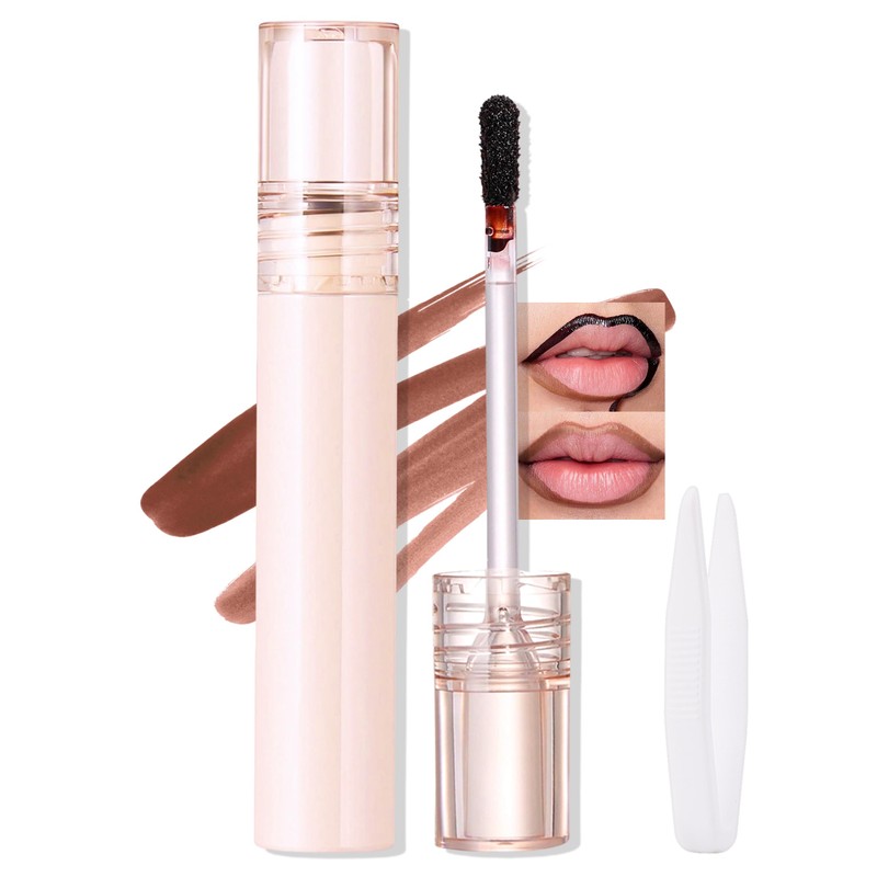 Erinde Delineador de Labios Peel off, Pintalabios Mate Resistente al