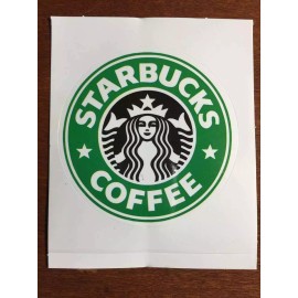 Starbucks Coffee Plastic PVC Vinyl Stickers decal for cups mugs tumblers 10 pack