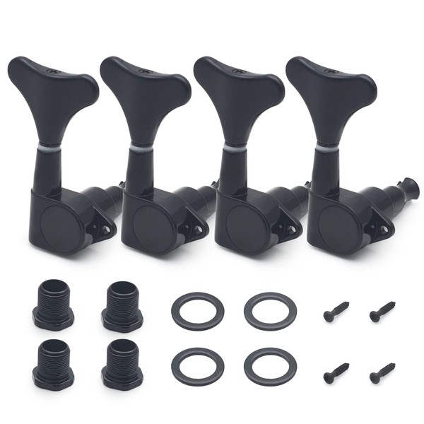 MAXCHEER Guitar Bass Tuners 4Rright Bass Guitar Tuning Keys,1:19 Ratio