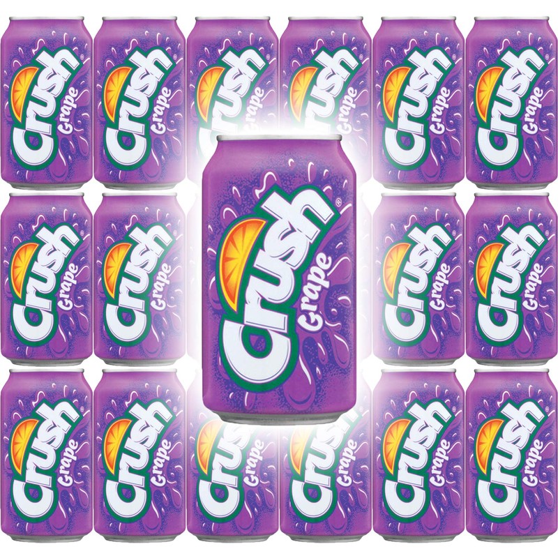 Crush Grape Soda, 12 Fl Oz Cans (Pack of 18,