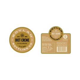 Boylan Bottling Craft Diet Creme Soda 12oz Glass Bottle (Pack of 24)