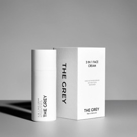 The Grey 3 in 1 Face Cream For Men | Restorative Anti Aging Wrinkle Facial Cream With Squalene & Blue Sea Kale | Deeply Hydrates, Firms, & Renews Dry Skin, Softens & Minimizes Signs of Aging 1.7oz