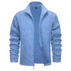 TACVASEN Fleece Jackets for Men Lightweight Travel Coats with Pockets
