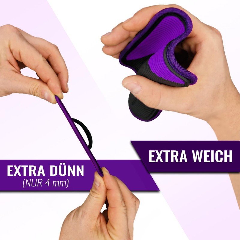 AK ALPHAKRAFT Grip Pads (Black-Purple, One Size)