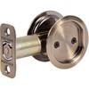 Round Pocket Door Lock, Passage (Hall/Closet) Latch, 2-3/4" Backset, RCL,