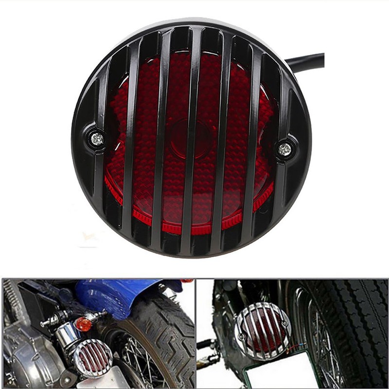 KaTur Motorcycle Tail Brake Light Motorcycle License for Suzuki Yamaha