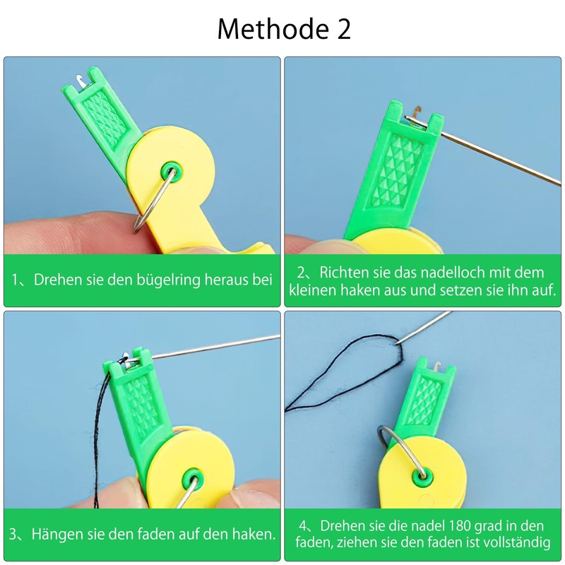 TNSLAND Pack of 3 Needle Threader Sewing Needles Sewing Machine