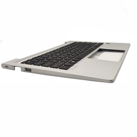 wzqrps Replacement Laptop Upper Case Palmrest Non-Backlit Keyboard Touchpad Assembly Part for HP ProBook 440 G8 445 G8 PB 440 445 G8 M23770-001 M23769-001 Silver