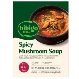Bibigo Spicy Mushroom Soup 3-17.6 Ounces Pouches