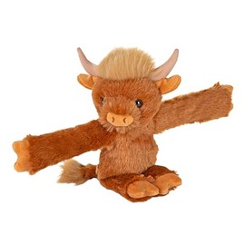 Wild Republic Huggers Highland Cow, Stuffed Animal, 8 Inch, Plush Toy, Fill is Spun Recycled Water Bottles