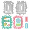 INFUNLY Nesting Frame Die Cut FLace Flower Eage Metal Die