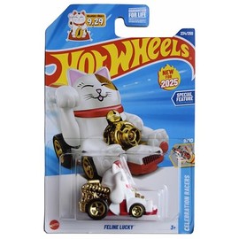 Hot Wheels Feline Lucky, Celebration Racers 9/10 [White] 234/250