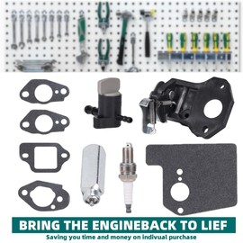 youjupazi 16620-Z8D-305 Thermo Wax Assembly with 16600-Z8B-900 Choke Control with 16950-Z0Y-003 Fuel Shut-Off Valve for Honda GCV160 GCV160A0 GCV160LA0 GCV160LA1 GCV190 HRX217 HRR216 Lawn Mower Engine