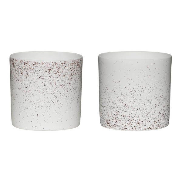 Bloomingville Votive White with Copper 2 ass.