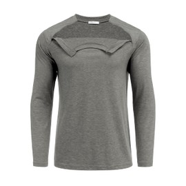 Deyeek Unisex Chemo Shirts for Port Access Chemotherapy Must Haves Long Sleeve Post Shoulder Surgery Shirts