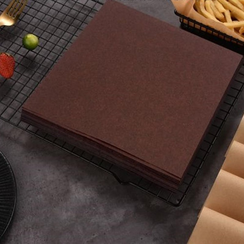 100Pcs Wax Paper Sheets for Food, Basket Liners Food Picnic