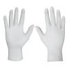 Guantes descartables Ambiderm Plus color blanco talla M de látex