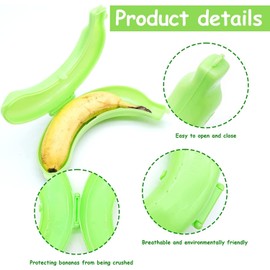 INHEMING Banana Safe Banana Storage Box Banana Protection Box Banana Container Plastic Pack of 3