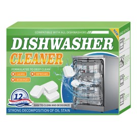 Tabletas Efervescentes Limpiadoras De Lavavajillas De 12 Uni