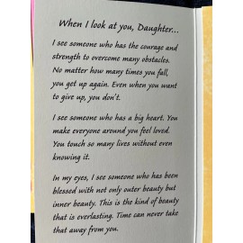 Blue Mountain Arts New Blue Mountain Arts Card DAUGHTER I WISH YOU COULD SEE YOURSELF THROUGH MY EY