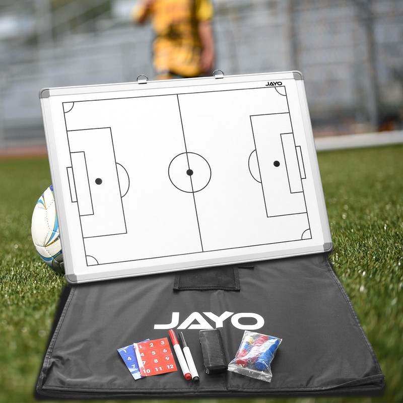 JAYO 18" x 24" Portable Soccer Tactic Board Double Sided
