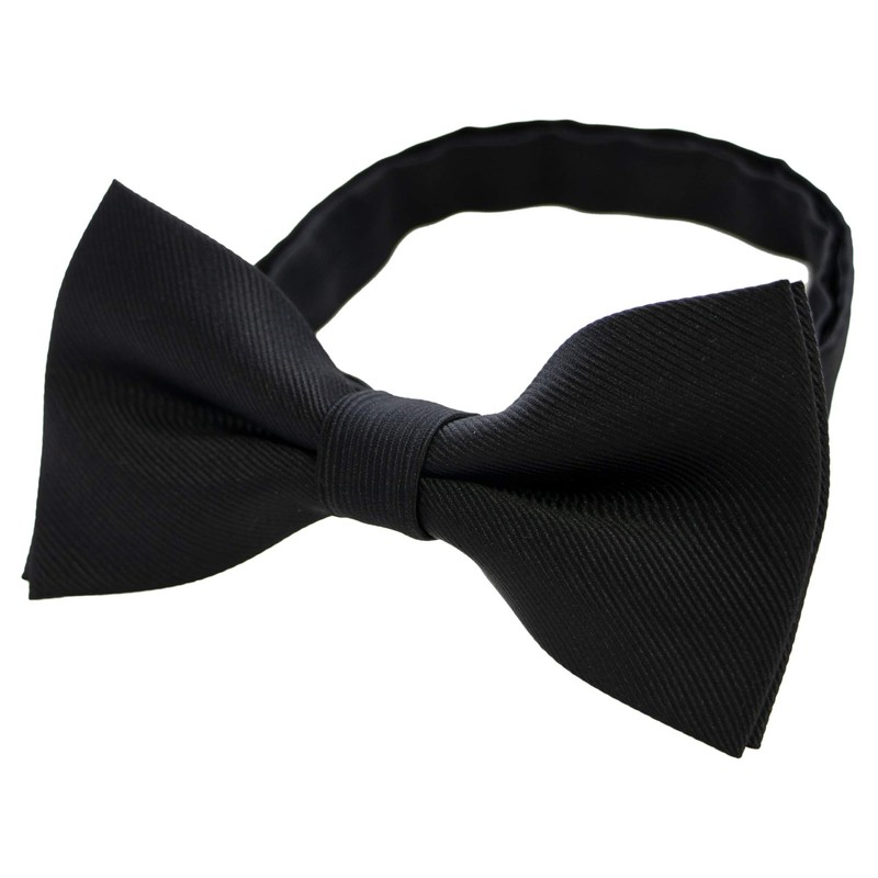 JEMYGINS Black Men's Bow Tie, Simple Accessory, Wedding, Reception, After-Party,