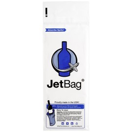 Jet Bag Wine Bag for Travel (Set of 6, Variety Sampler) - The Original Absorbent Reusable & Protective Bottle Bags - MADE IN THE USA