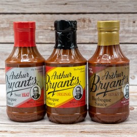 Arthur Bryants BBQ Sauce (Variety) — Original, Rich & Spicy, and Sweet Heat BBQ Sauce Natural Pack — Best BBQ Sauce for BBQ Lovers (18 Oz, Pack of 3)