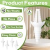 4-Pack Reusable Funnels for Effortless Liquid Transfer Like Shampoo