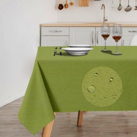 HX&OD Rectangular Tablecloth Cationic Fabric Waterproof Stain Resistant Wrinkle-Resistant for Home/Decoration/Party/Buffet/Wedding/Dining Room/Camping
