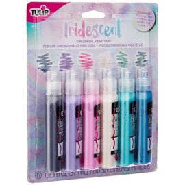 Tulip Dimensional Fabric Paint 6pcs, Iridescent 6pk, 37 ml (Pack of 6)