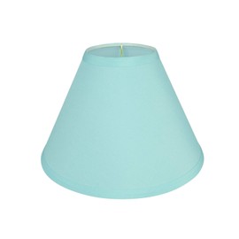 Aspen Creative 58754 Transitional Hardback Empire Shape Construction Light Blue, 10" Wide (4" x 10" x 7") UNO LAMP Shade