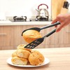Fox Run Small Nylon Waffle Tongs, Non-Stick Safe 8" Black