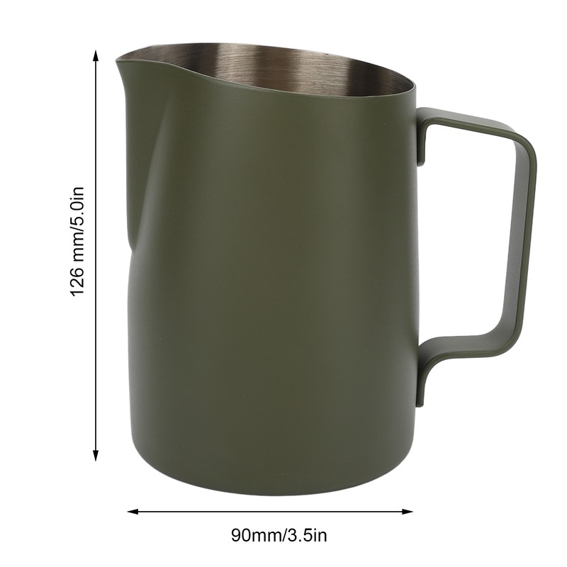 Milk Frothing Pitcher Slanting Mouth Food Grade Stainless Steel Milk