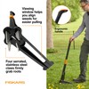 Fiskars Stand-Up Weed Puller Tool, 4 Serrated Stainless Steel Claws