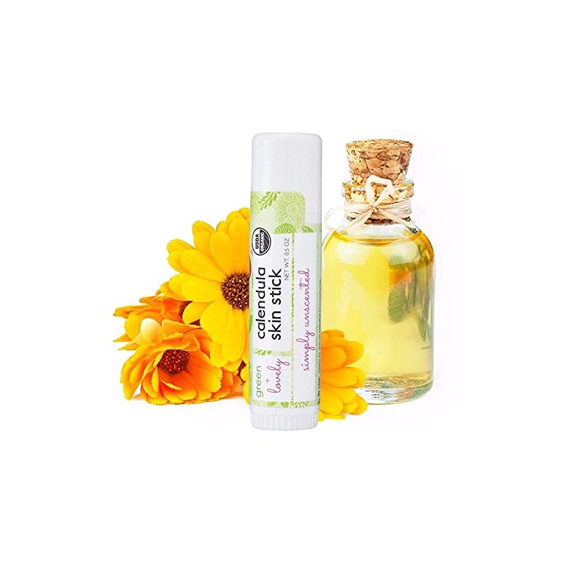 Calendula Skin Stick, Simply Unscented. Moisture Stick. Organic Lotion Bar.
