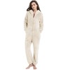 COZYPOIN Womens Fleece Onesies Pajamas Fuzzy Sherpa Adult Hooded One
