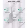 Surge Protector Outlet Extender with Rotating Plug, 6 AC Multi