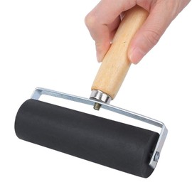 Rubber Brayer Roller Detachable Printing Roller for Ink, Printmaking, Block Stamping, Printing, Applying Glue, Wallpaper