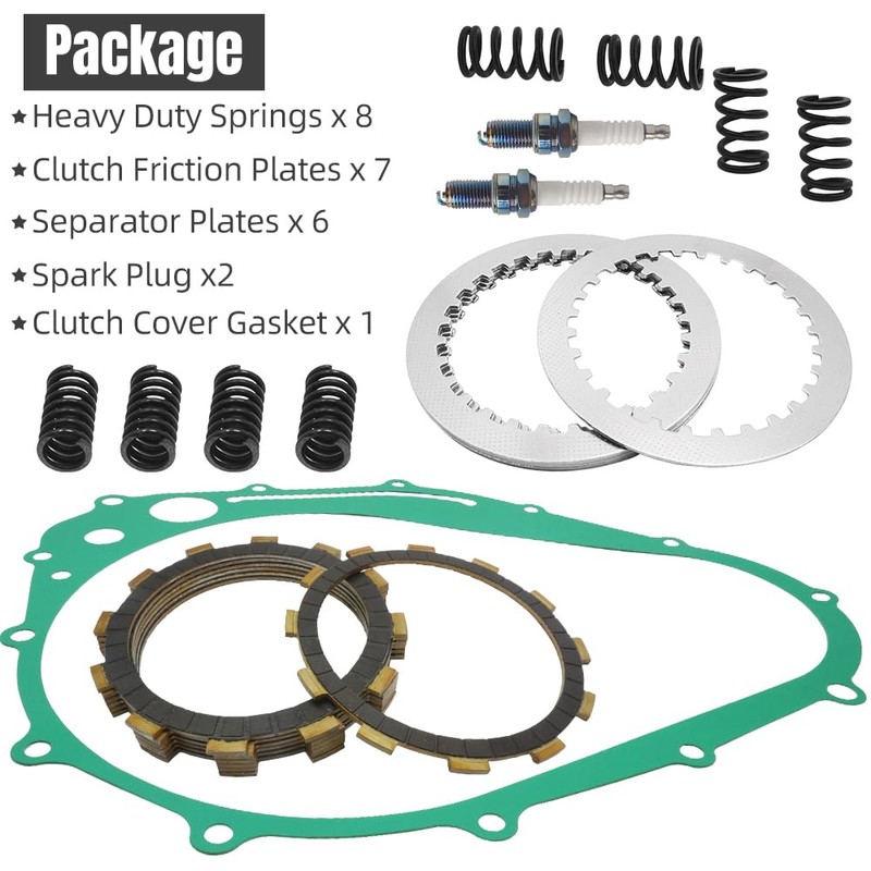 Clutch Kit & Friction Plate Spring Cover Gasket Compatible with
