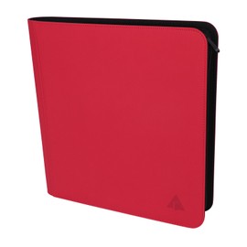 Rieton 12 Pocket 800+ Pockets Card Binder, Large Ringless Side Loading Pockets Trading Card Album Folder for TCG -Red