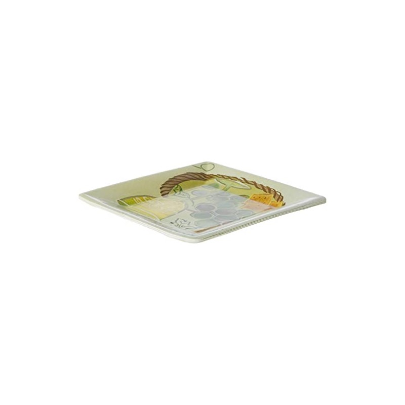 Boston International 8 Count Square Paper Dessert Plates, Napa White