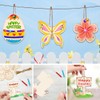 Luckeey Easter Crafts Children Wooden 265 Pieces - DIY Easter
