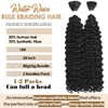 Human Braiding Hair Mixed Synthetic Braiding Hair for Boho Braids