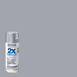Rust-Oleum 334058 Painter's Touch 2X Ultra Cover Spray Paint, 11 oz, Metallic Aluminum
