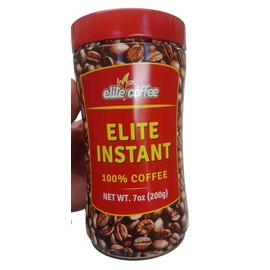 Elite Instant 100% Pure Coffee 7 oz. by Strauss KOSHER Gluten Free